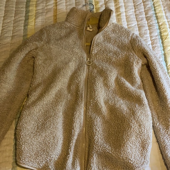 Women’s faux fur sherpa maternity jacket - Picture 1 of 3